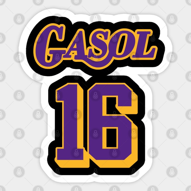 Pau Gasol Retired Jersey Tribute Sticker by darklordpug